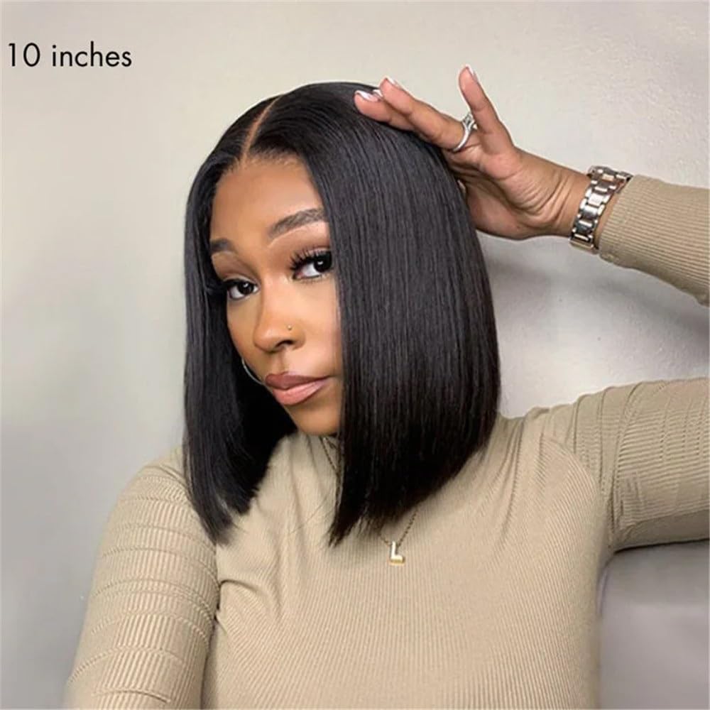 Raw Vietnamese Bone Straight Human Hair Wig SDD Natural Black(HD 13x4 Full Frontal,30 inch)