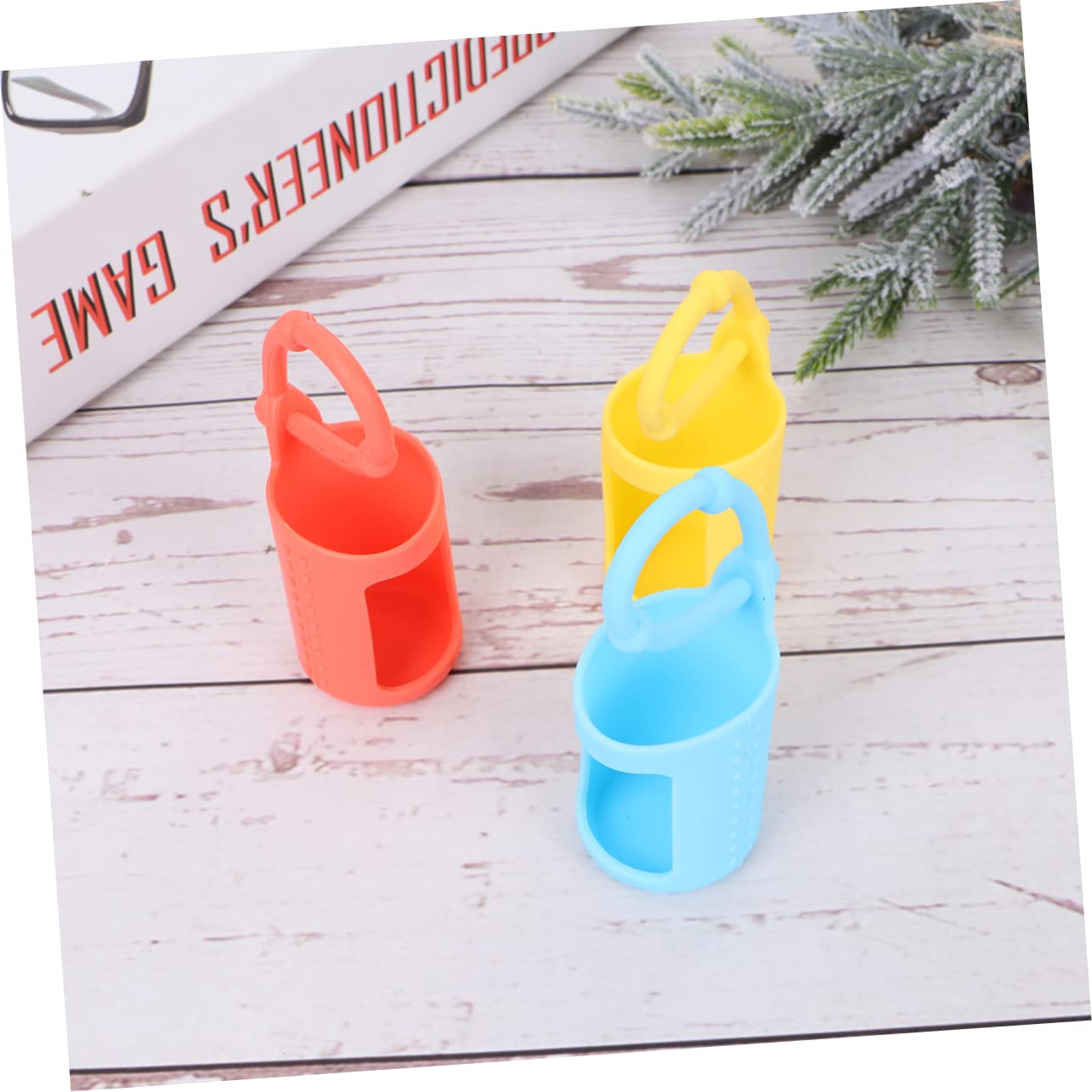 OUNONA 6Pcs Silicone Essential Oil Roller Bottle Holder Protective Sleeve Case for Travel Carrier for Aromatherapy and Perfumes present for Friends
