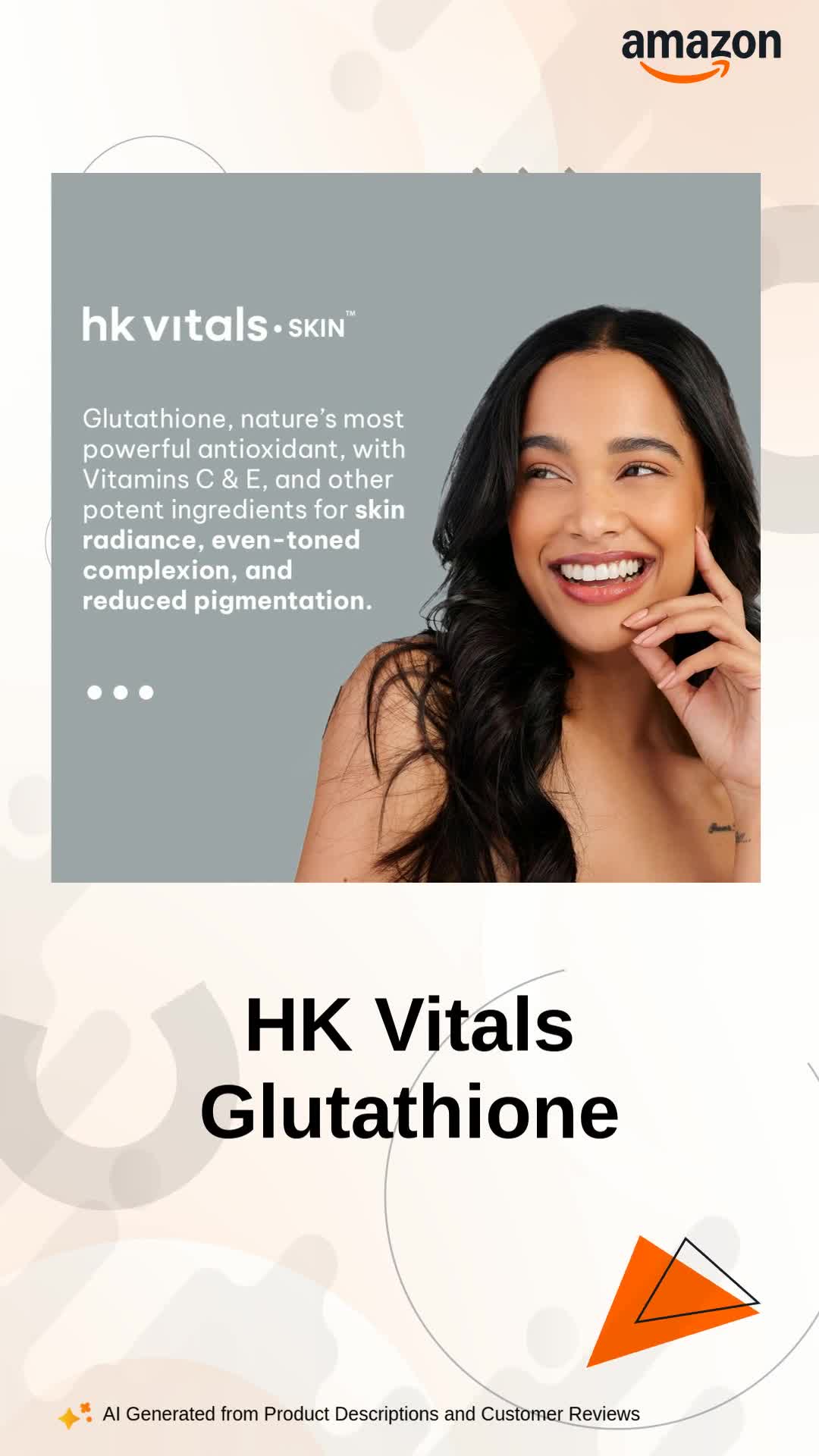 hk vitals glutathione review HK Vitals Glutathione Tablets with Vitamin C for Skin Brightening main image 1