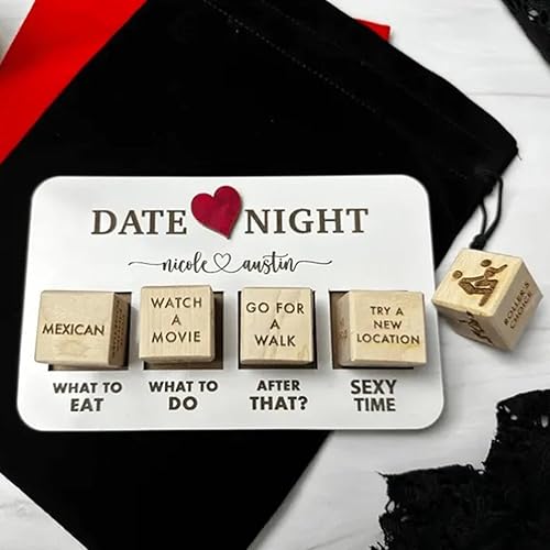 Miniatura 7 de 1 juego de dados divertidos para la noche de citas, divertidos dados reutilizables para parejas, día de San Valentín, aniversarios, regalo de