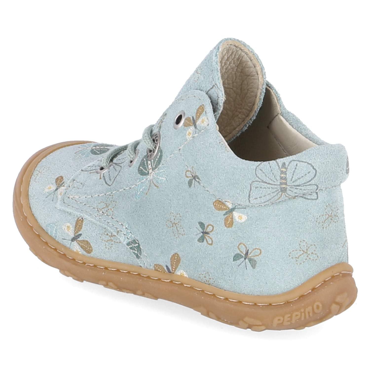 PEPINO 50 1200502/111 Unisex buty do nauki chodzenia, skóra zamszowa w kolorze białym - rozm. 20, Niebieski kombi., 20 EU