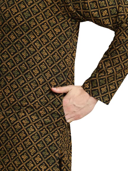 Image of SOJANYA (Since 1958, Men's Silk Blend Grey Kurta Pyjama & Silk Blend Jacket Combo