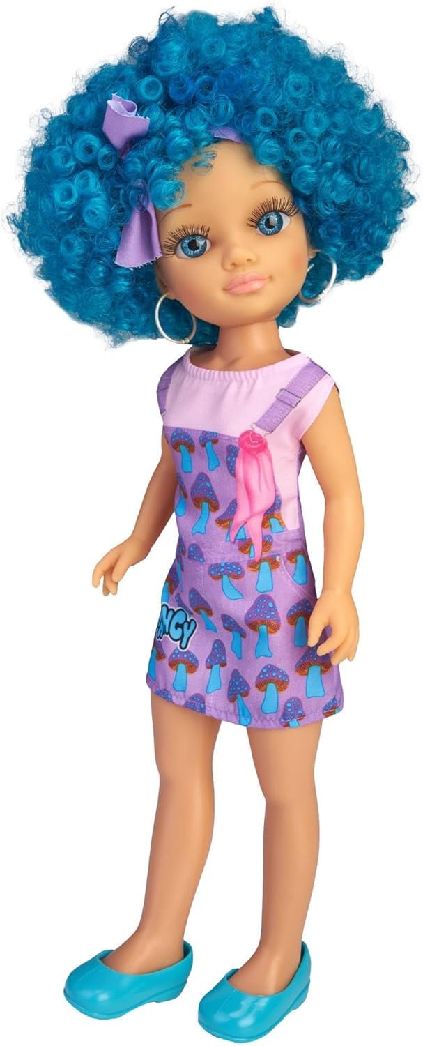Nancyです Amazon.com: NANCY Curly Power Fashion Doll with Blue Hair, 16