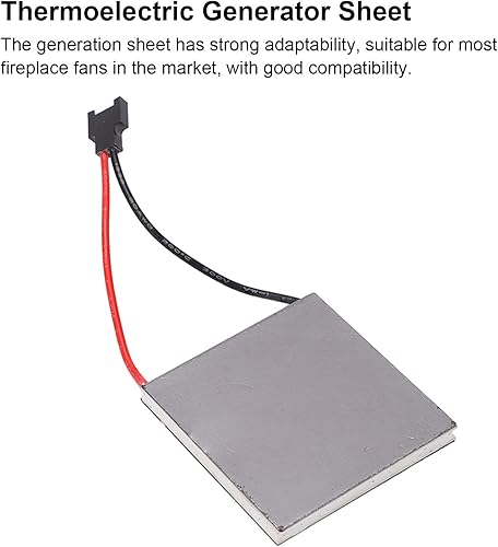 Miniatura 3 de Jeanoko Hoja de generación de energía termoeléctrica fácil de instalar hoja de generador de reparación de ventilador de chimenea de grafito para el
