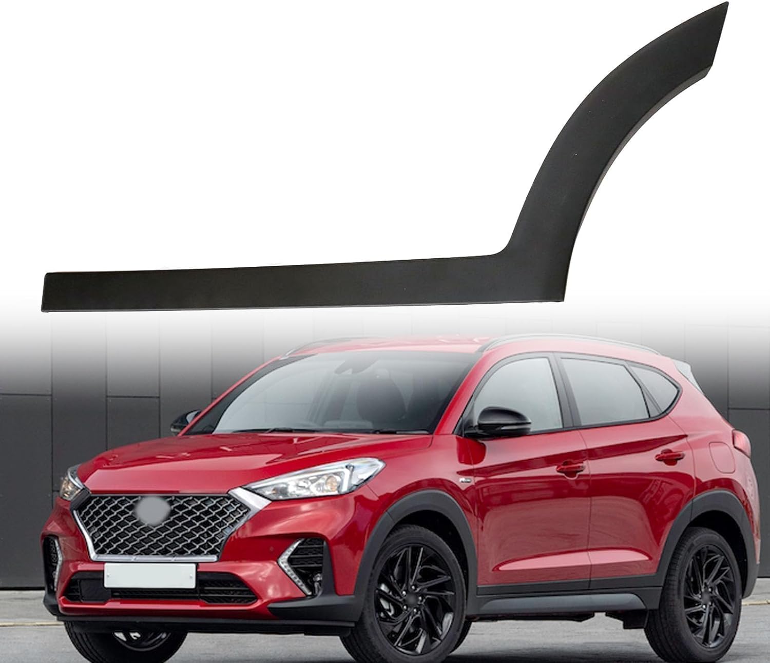 SecosAutoparts Rear Back Door Lower Molding Driver Side Compatible with Hyundai Tucson 2016 2017 2018 2019 2020 2021 Replace# 87731D3000