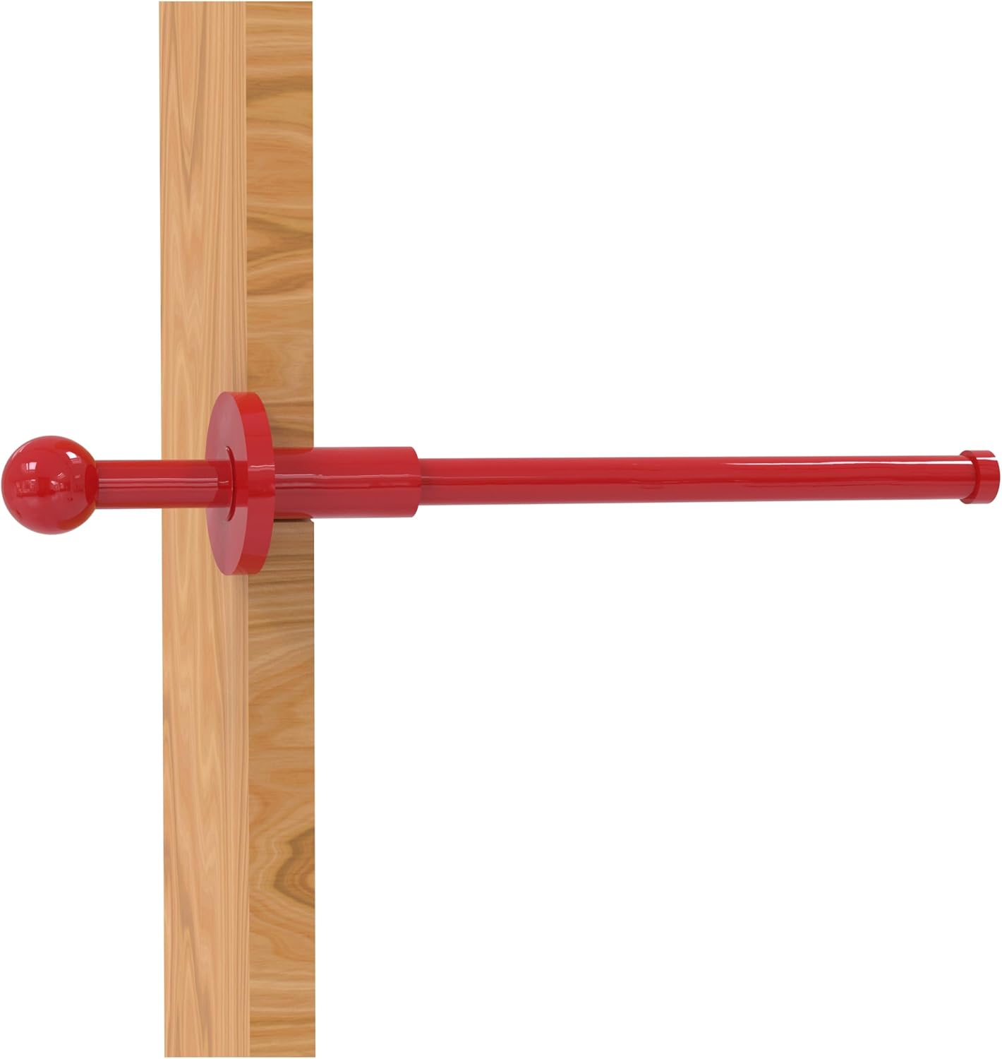 Allied Brass TD-23-WHM Traditional Retractable Pullout Garment Rod, Matte White