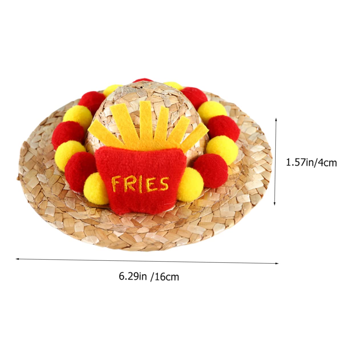 FRCOLOR 4piezas Sombrero Ajustable para Mascotas Gorro De Verano para Perros y Gatos Sombrero De Fiesta Divertido para Disfraces De Animales para Fotos y Eventos