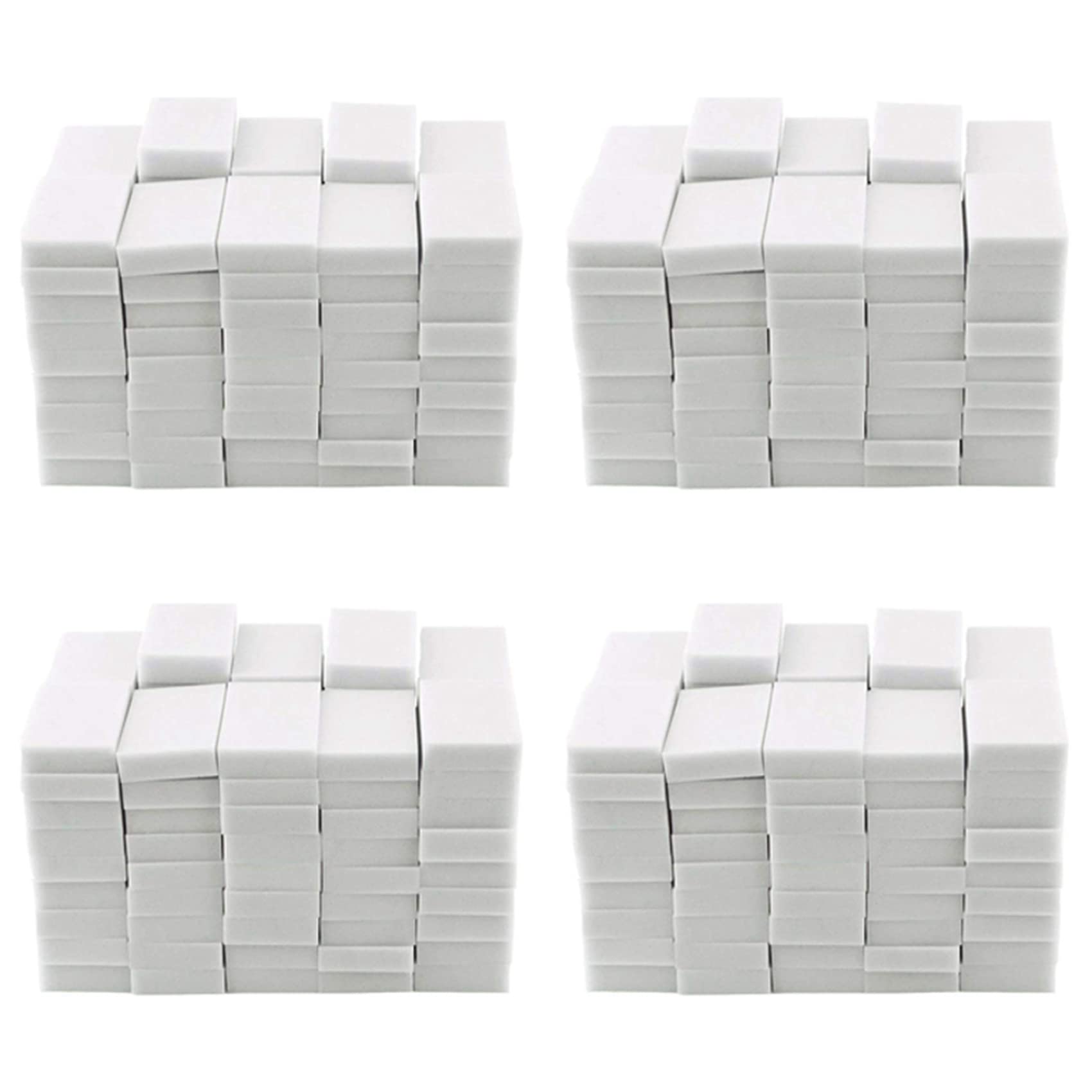 Hndhbfgrt Magic Cleaning Sponges Eraser, Household Sponge Eraser Cleaner Foam Cleaning for Kitchen, Furniture, Car (200 Pack)
