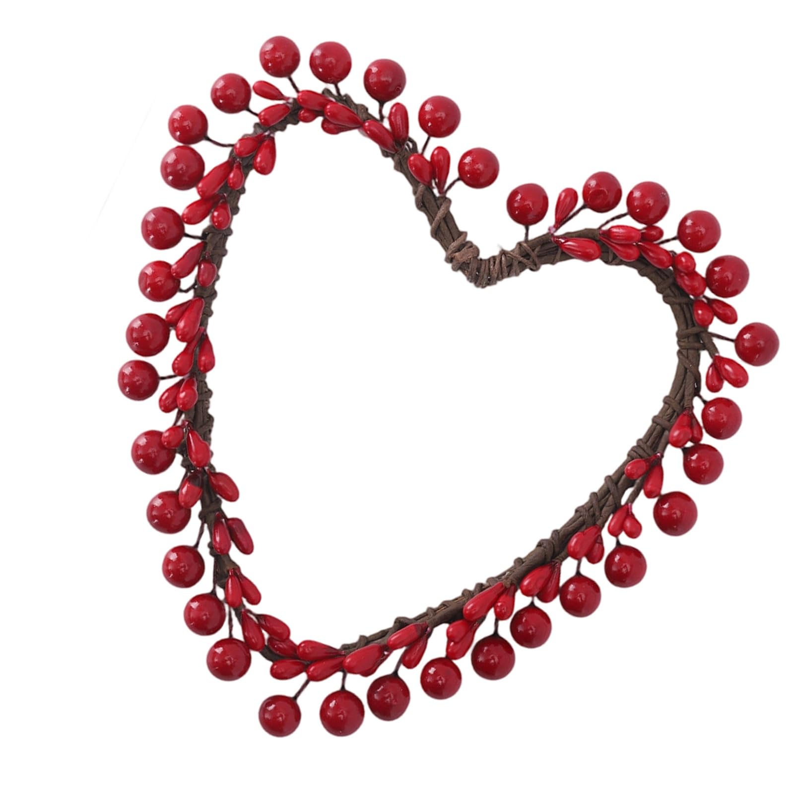 Rings Minis Wreaths Heart Berries Holders Rings for Valentine Wedding Table Centerpieces Valentine Decors Valentines Table Centerpieces