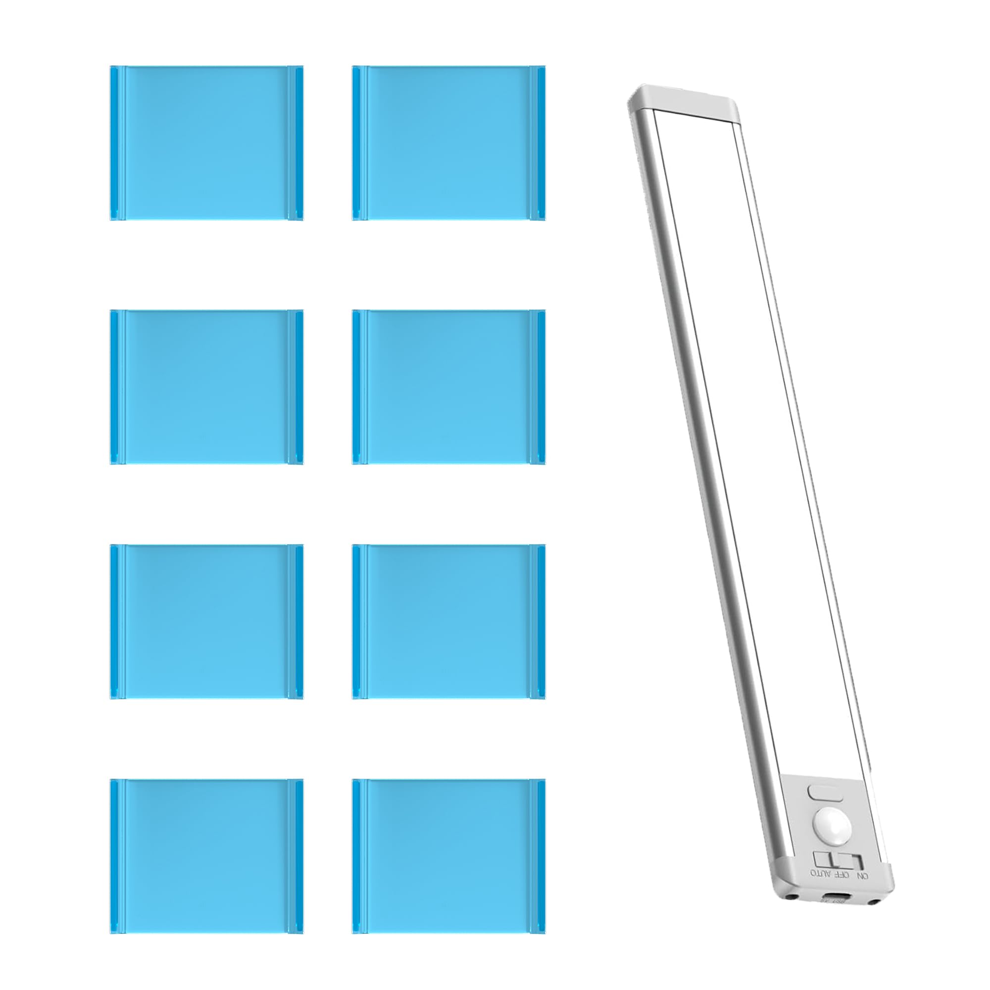 Under Cabinet Lights Magnetic stickys - Replacement Magnetic Strips with Adhesive Backing for Under Cabinet Lighting Universal Blue Iron Sheet for Cabinet Lighting(Non-Magnetic (Rectangle, 12) — Amazon image 9