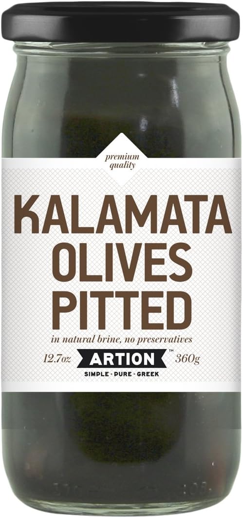ARTION GREEK FOODS Pitted Kalamata Olives, 12.7 Ounce