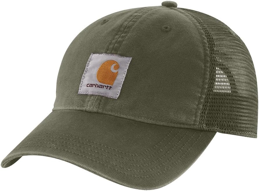 mens Canvas Mesh-back Cap Baseball Cap (pack of 1)