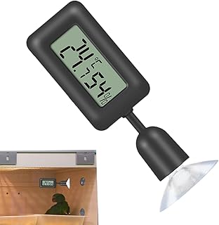 Hygrometer Thermometer, Thermometer Hygrometer Range -4 to +140 Temperature, 10 to 99 Humidity, 2 in 1 Mini Hygrometer Thermometer Digital LCD Monitor, Rotational Humidity Thermometer Gauge for Humidor, Greenhouse, Garden