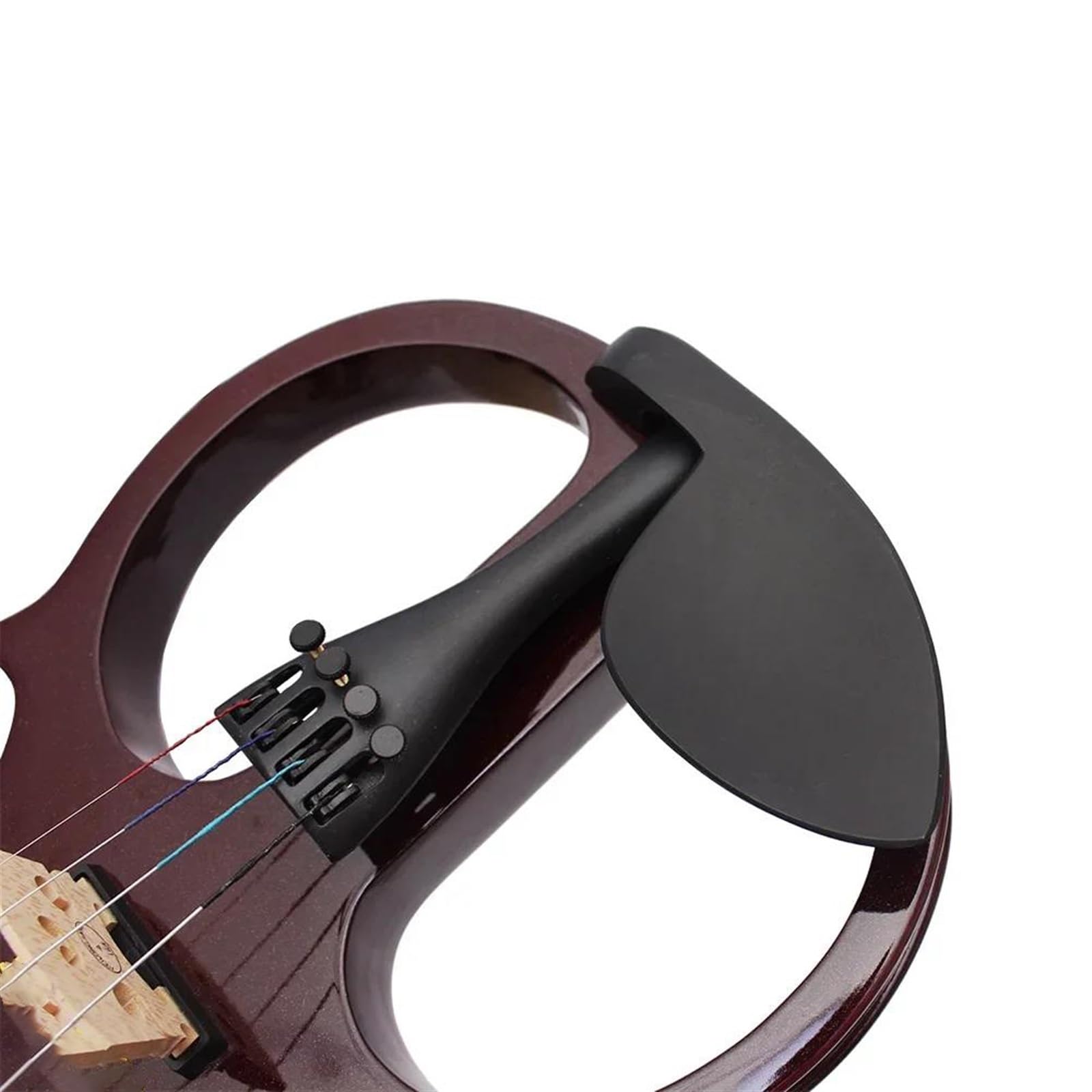 Violino Set Violino elettrico professionale 4/4 strumento a corde di violino silenzioso rosso scuro con custodia cavo per cuffie parti e accessori per violino