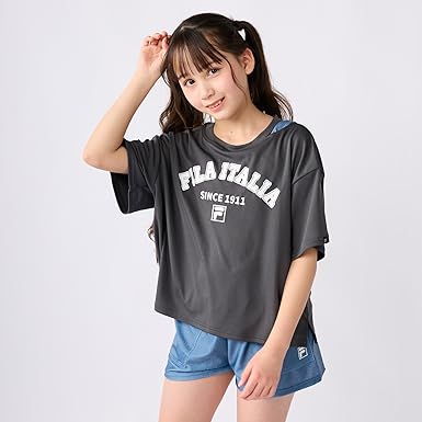 Amazon.co.jp: [フィラ] カバーアップ 水着 3点セット Tシャツ