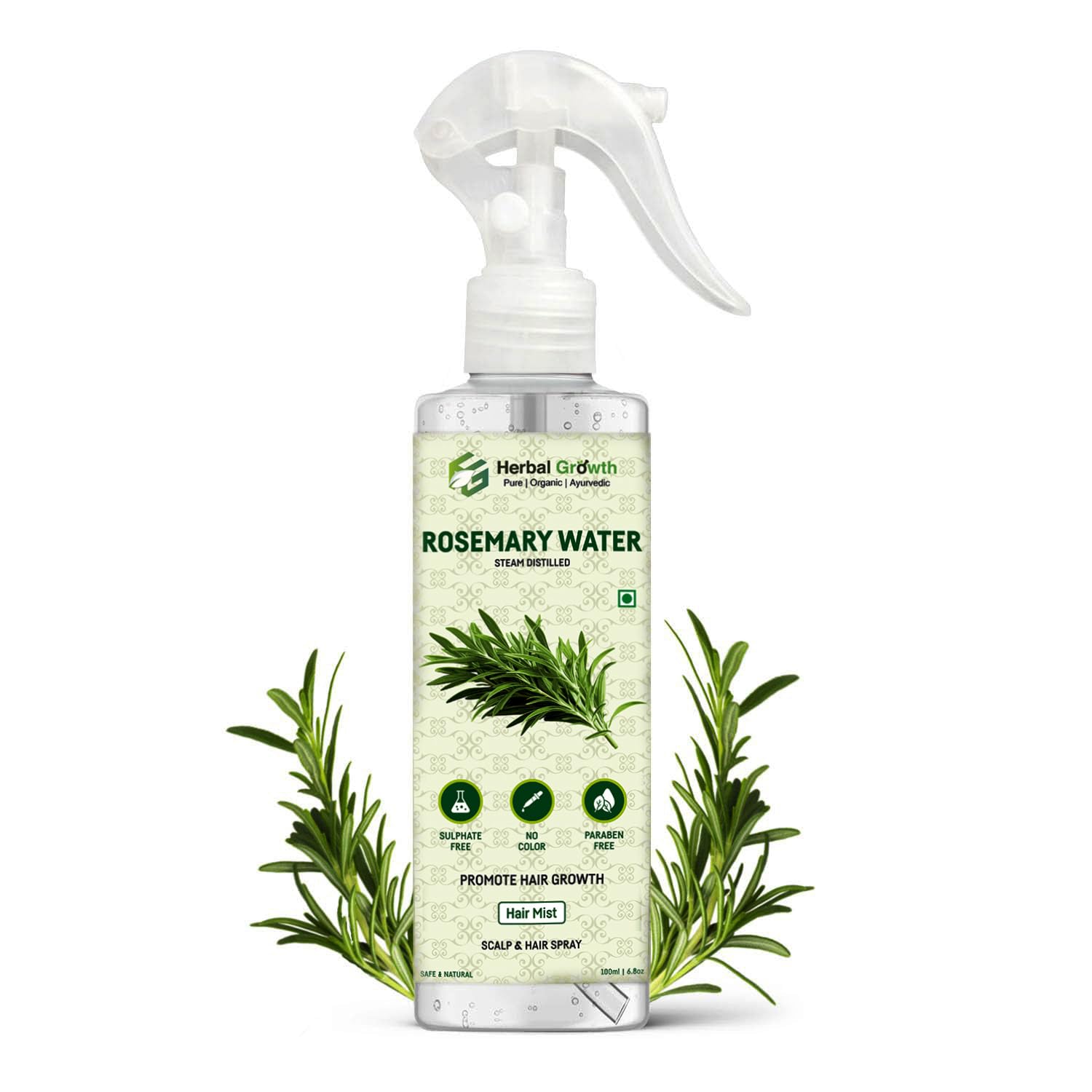 Rosemary Water For Hair Growth (200 ml) | Mist Spray for Hairfall — Flash AI Score 86/100