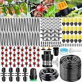 Purpledi 263Pcs Kit d'irrigation Goutte, Kit d'irrigation Goutte à Goutte Automatique avec 40m +10m Tuyau, Système d'irrigation Jardin, Kit arrosage Automatique pour Jardin pelouse Serre Plantes