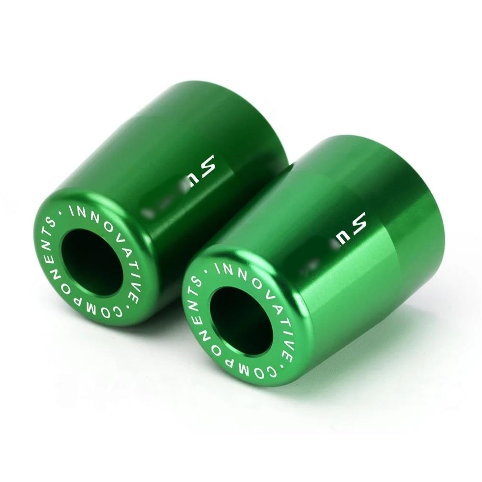 Embout de guidon Kawasaki Vulcan S 650 en alu CNC vert