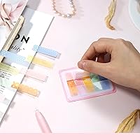 Vista 7 de NEWEST 400 pestañas adhesivas transparentes para índice, banderas de notas desplegables transparentes, calcomanías de recordatorio de PET