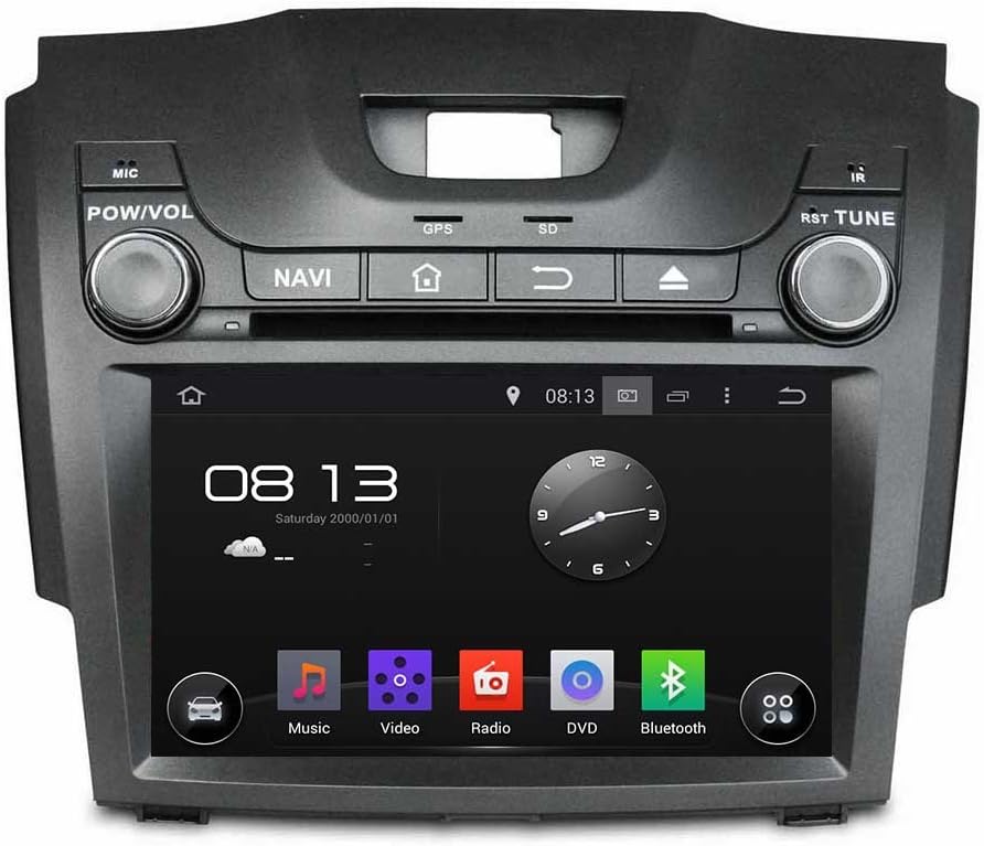 8" Android 5.1 Quad Core Car DVD GPS Navigation for Chevrolet S10 Isuzu D-Max 2013-2014 w/WiFi+Bluetooth+Radio+RDS+SWC+SD/USB Input+AUX in+Free Rear View Camera+8G SD Card with USA Map