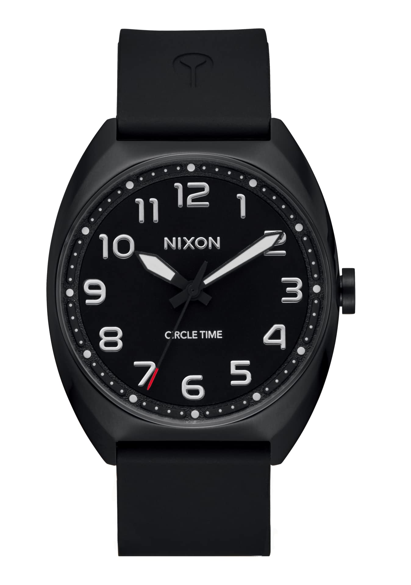 NIXON Mullet A1365 - Black/Black -100m Water Resistant Unisex Analog Fashion Watch (38mm Watch Face, 20mm Silicone Band)
