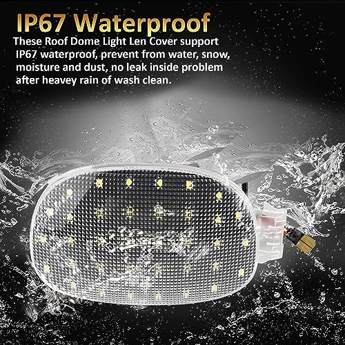 Cubierta de luz de cúpula interior LED para Dodge Ram 1500 miniatura 6