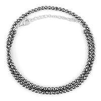 Vista 82 de Natural Moonstone Gemstones Choker Necklace, Faceted Rounds Beads, Silver Plated Jewelry, Healing Crystals, Birthday, Handamde, Minimalist, Women