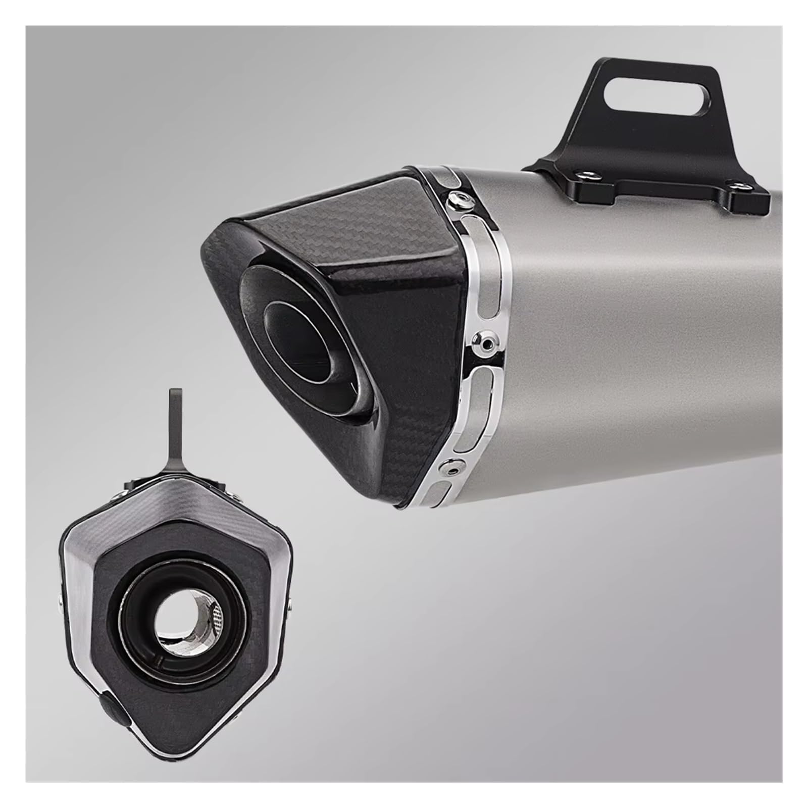 Silenciador de escape de acero inoxidable Para YZF-R15 Para R125 Para MT125 2008-2018
