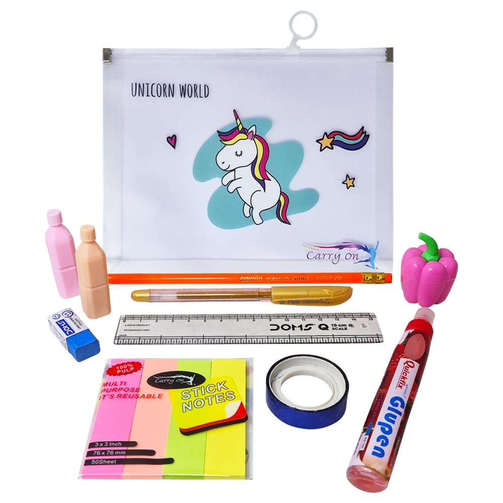 See full amazon price history chart for PARTEET Combo Unicorn Transparent Pouch With1Glitter Pen, 1Scale, 1Pencil, 1Sharpener, 1Eraser, 2Highlighter, 1Glitter Tape, 1Glue and Stick Notes. Stationery Organizer Unicorn Pouch for Kids. PARTEET Combo Unicorn Transparent Pouch With1Glitter Pen, 1Scale, 1Pencil, 1Sharpener, 1Eraser, 2Highlighter, 1Glitter Tape, 1Glue and Stick Notes. Stationery Organizer Unicorn Pouch for Kids. (B0DFH752DP) Amazon Price History, Amazon Price Tracker