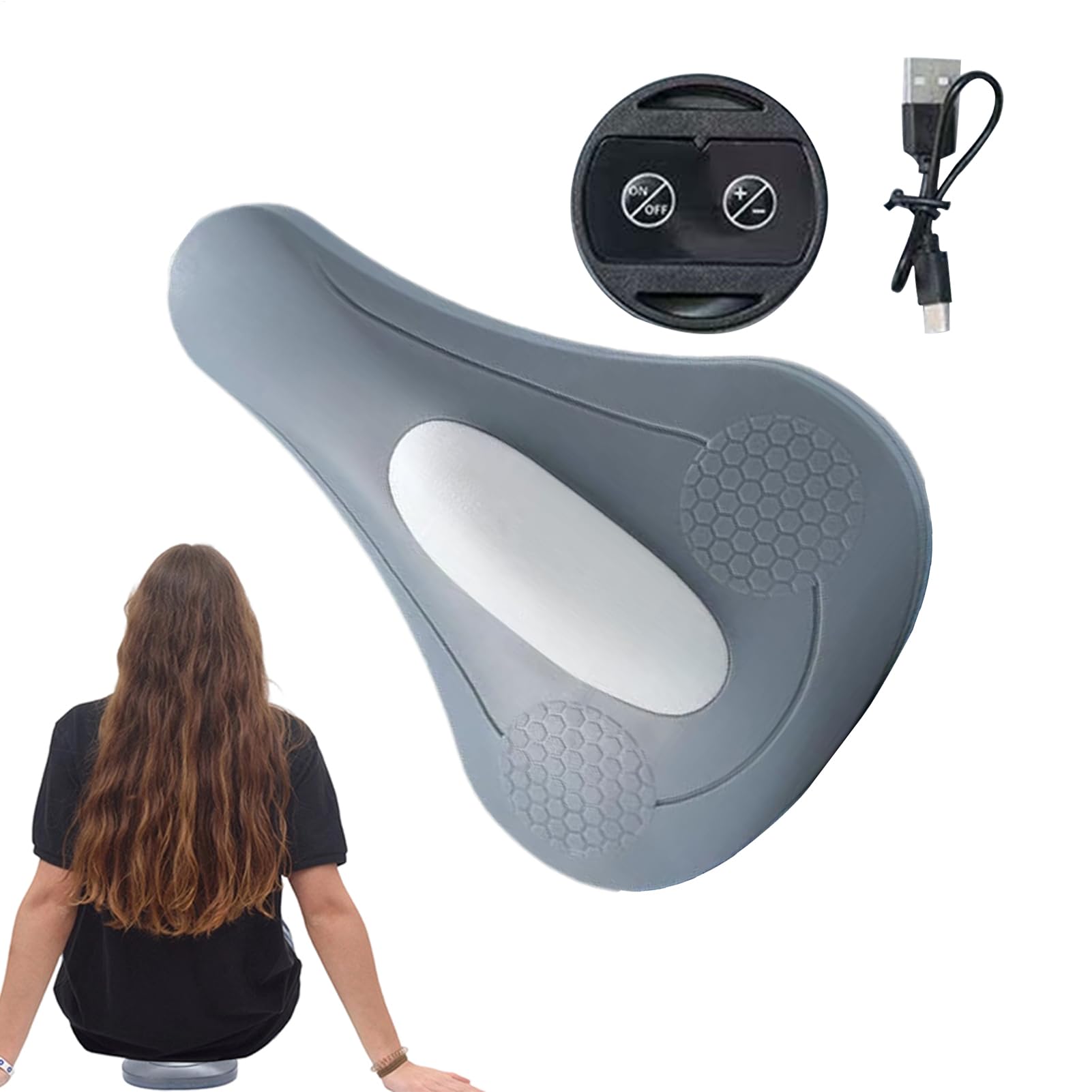 Entrenador de Músculos del Suelo Pélvico | Fortalecedor con 4 Modos de Fortalecimiento, USB Recargable,Entrenador de Músculos Pélvicos para Hombres - para Casa Gimnasio Oficina Viajes Fitness