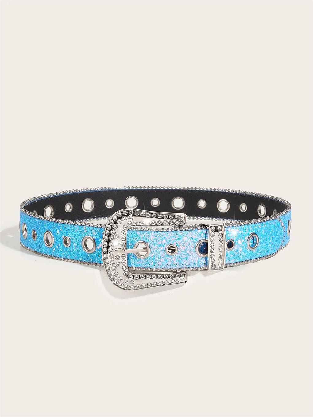 Cinturón de piel sintética con diamantes de imitación para mujer, accesorios de vestir
