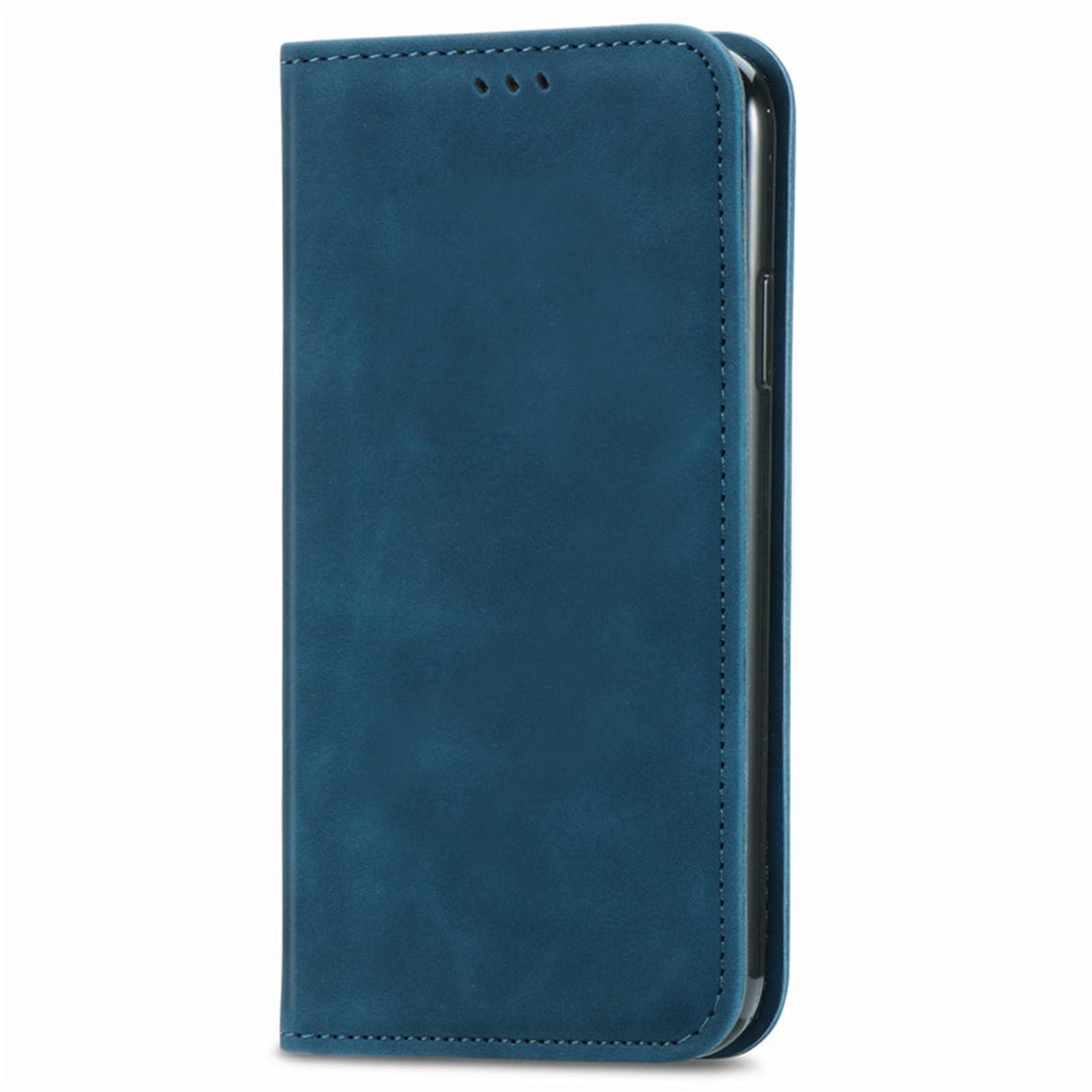 CaseMe - Custodia a portafoglio per iPhone 16 Pro Max (6,9), con blocco RFID, cinturino in pelle sintetica in poliuretano, con chiusura magnetica, porta carte di credito e tracolla e cavalletto per