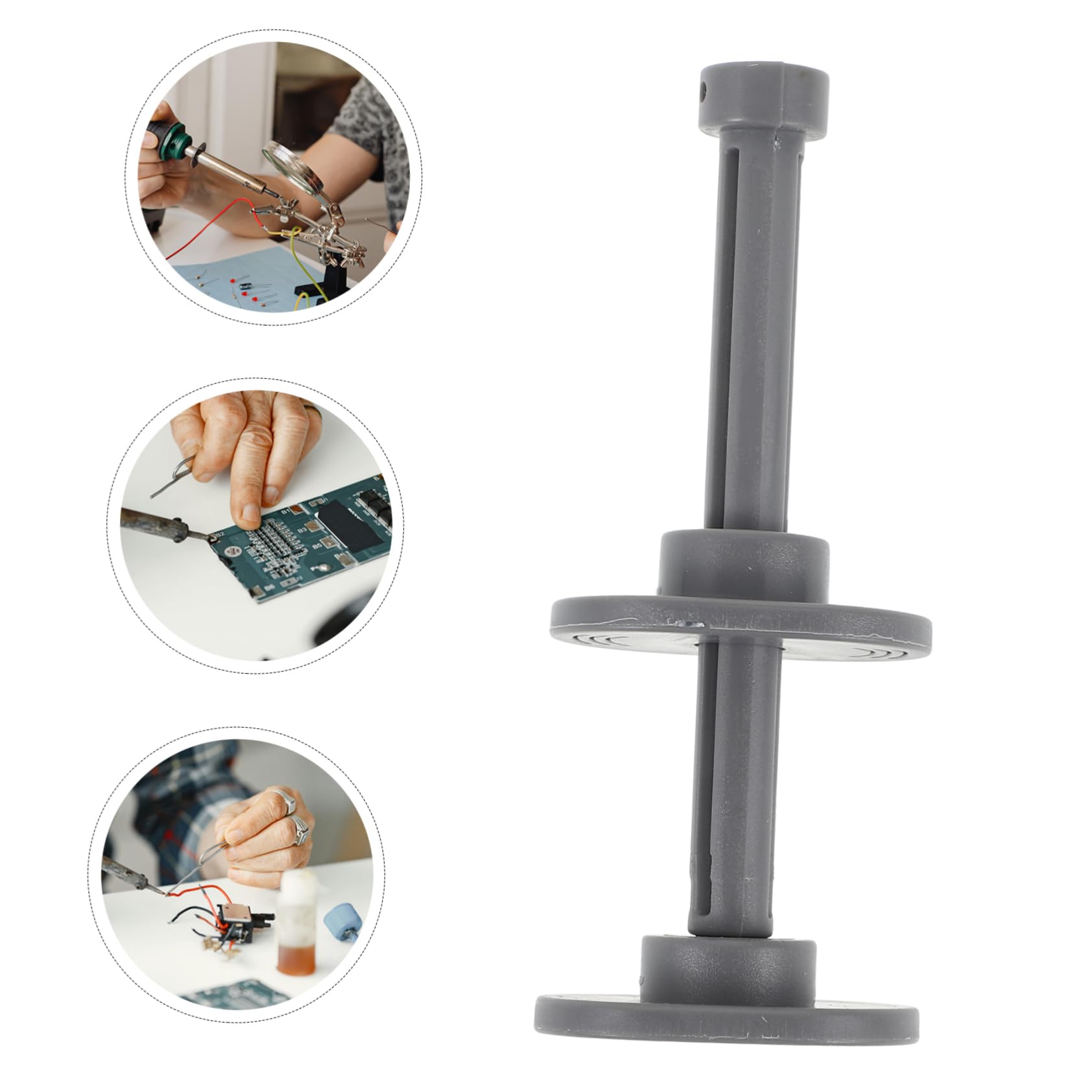 Stantuffo Erogatore per Siringa Pasta Saldante in Plastica Resistente per Flusso di Saldatura 10cc Strumento per Elettronica Set da 4 Pezzi