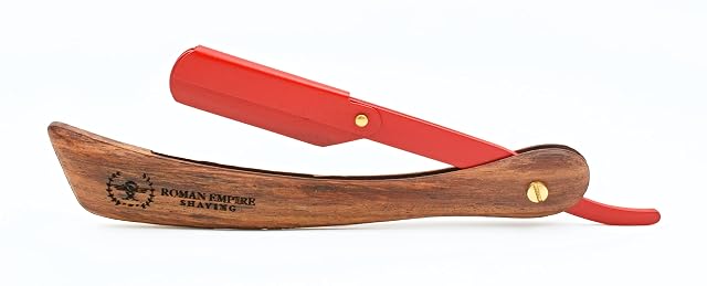 Razor Blades Club - ROMAN EMPIRE SHAVING Spartacus New Straight Razor for Professional Barber with 20 Blades Sampler