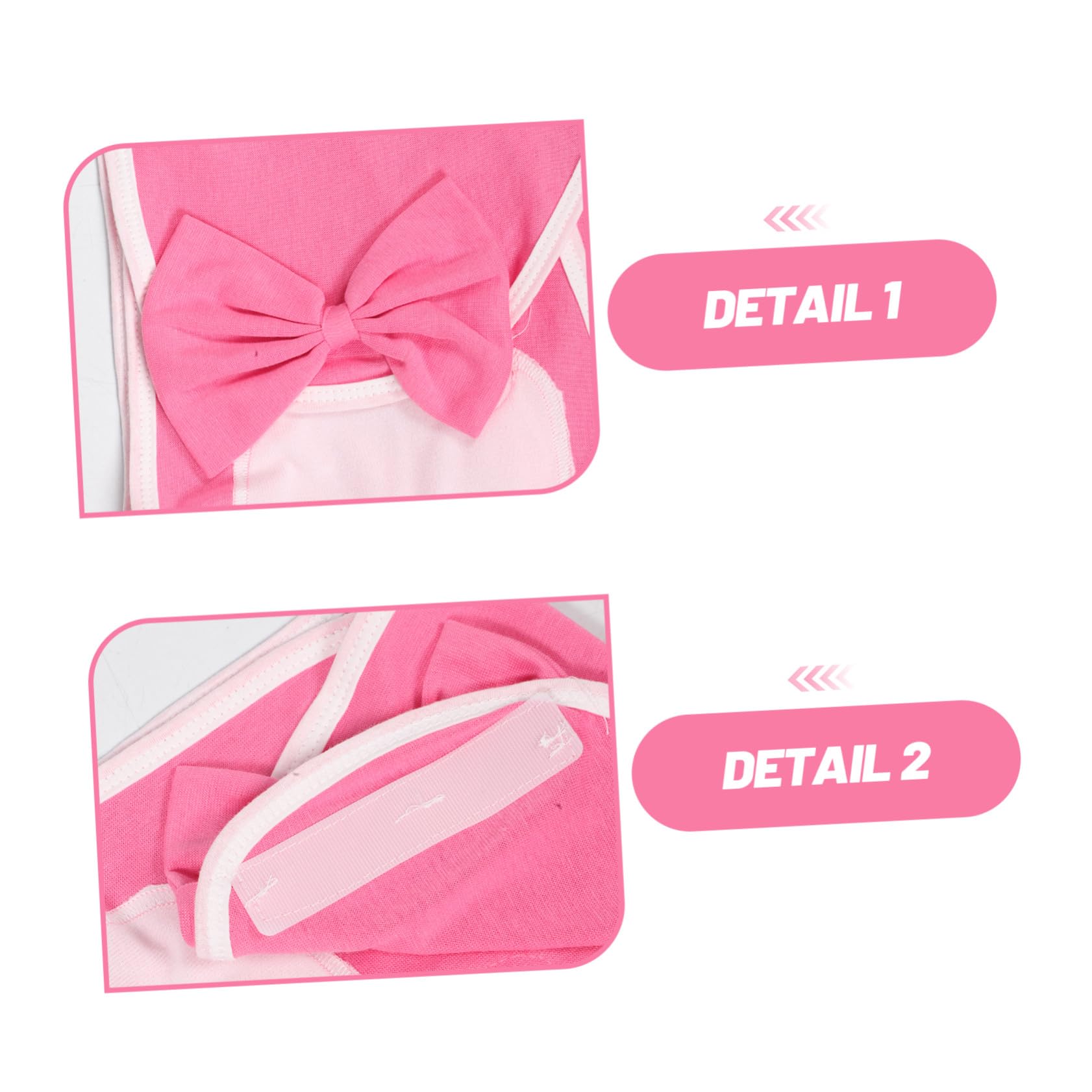 Couverture D’emmaillotage Bébé Fille en Coton, Lot de 3 Set de Sets