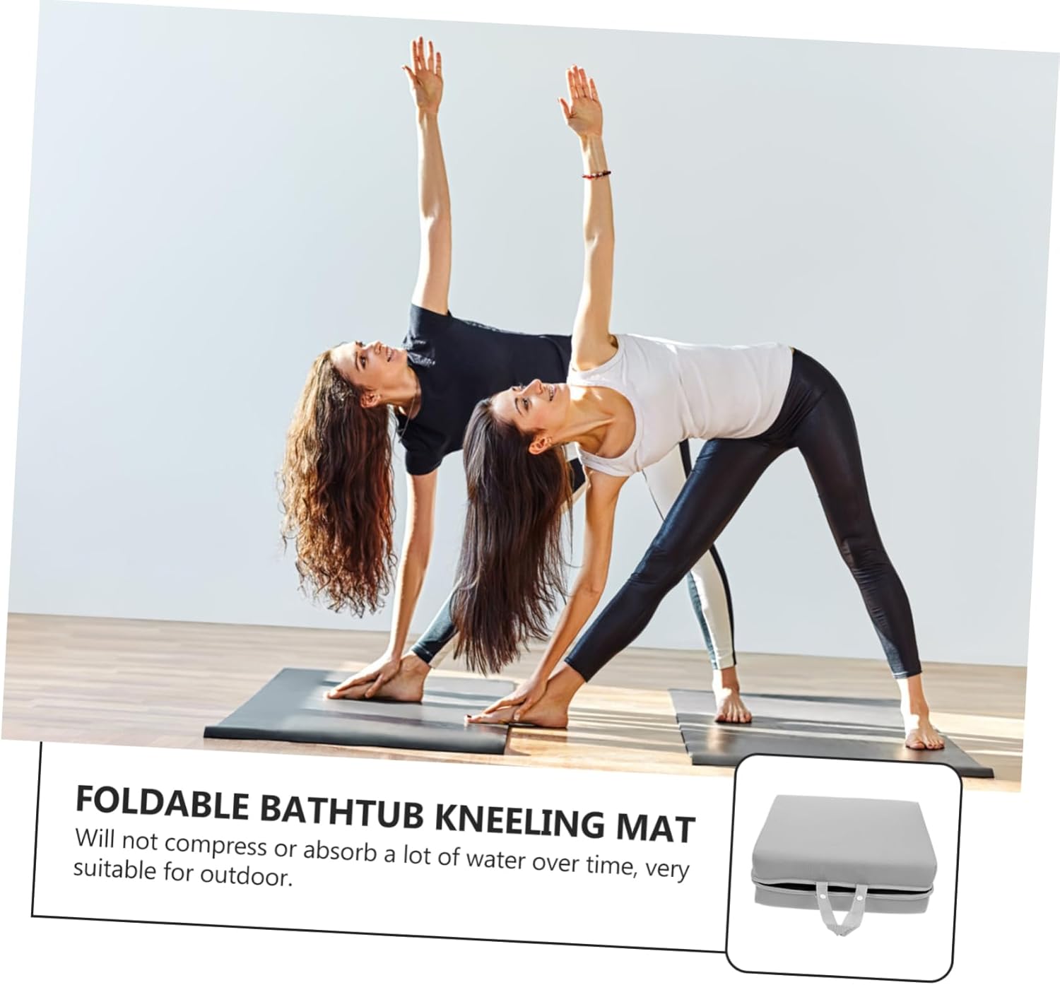 Foldable Bathtub Kneeler Kneeling Pad Garden Kneeler Knee Pad Camp Cushion Gardening Knee Mat Sponge Diving Cloth Material Comfortable Easy to Carry