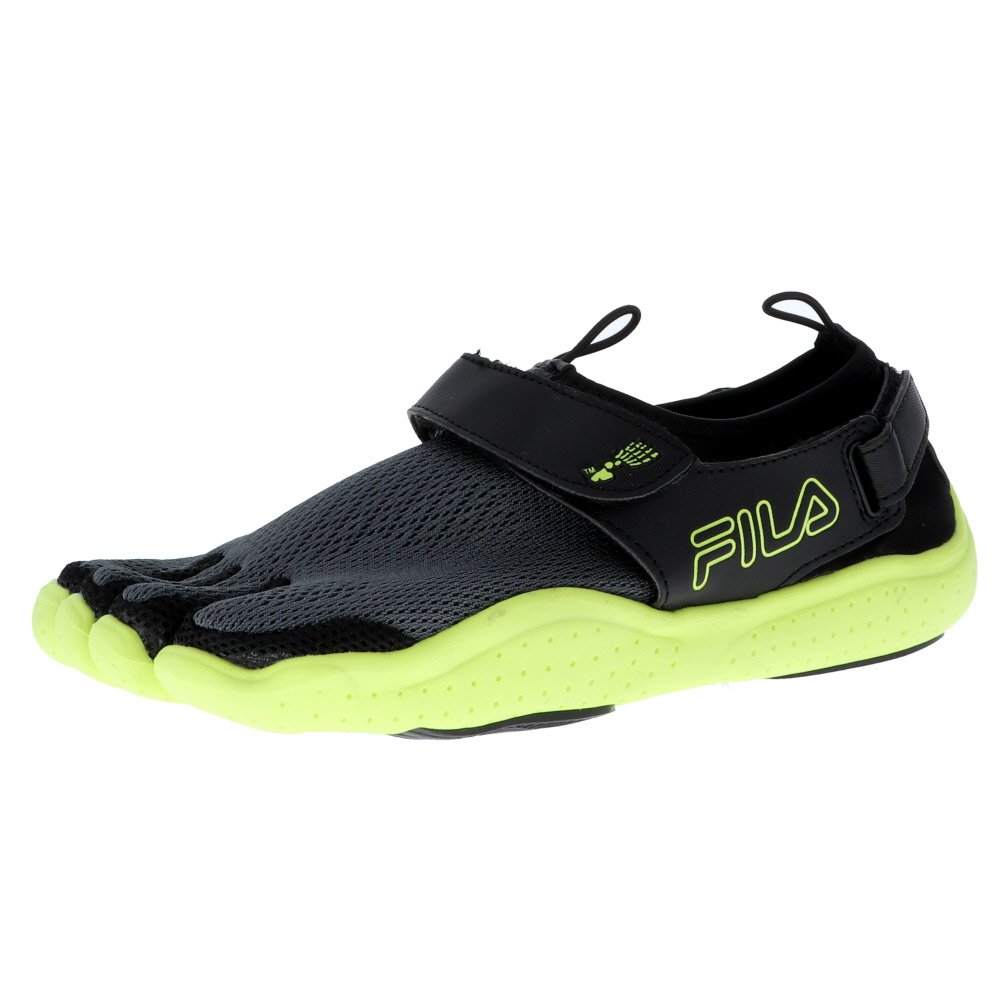 Fila Ez-Slide 18 Engineered Black/Sfty/Castlerock Mens Running Size