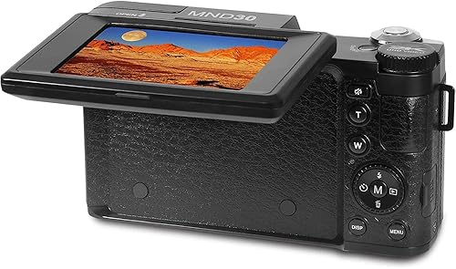 Miniatura 7 de Minolta MND30-BK 30MP 27K Ultra HD 4X Zoom Digital Camera Black Bundle with Deco Photo Point and Shoot Field Bag Camera Case BlackRed