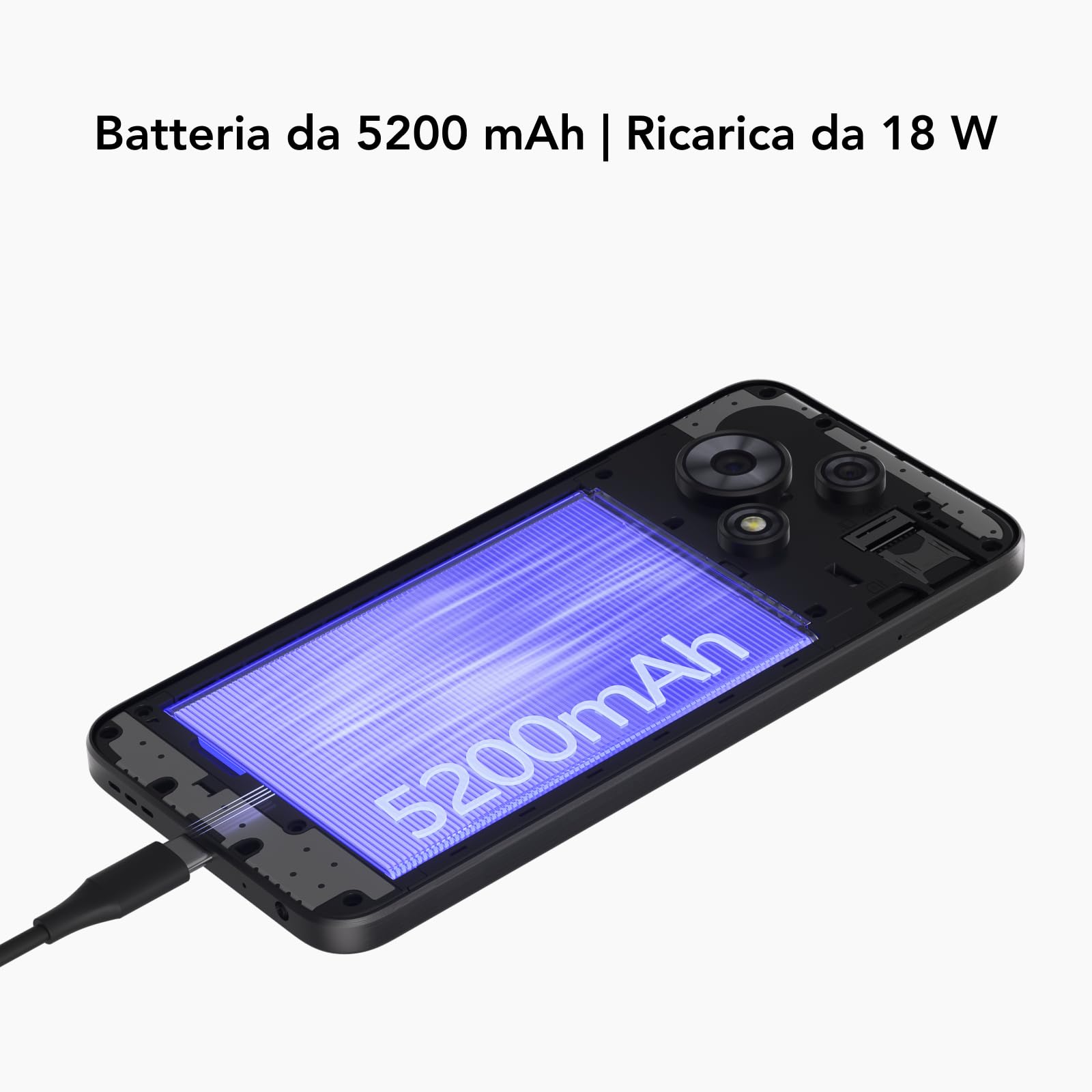 TCL 60 SE Cell Phone, Schermo HD+ da 6,7", Smartphone Sbloccato 8+512GB, Doppia fotocamera 50MP, Batteria Grande da 5000mAh, Smartphone Android 15, Altoparlanti Doppi, Bianco Blizzard