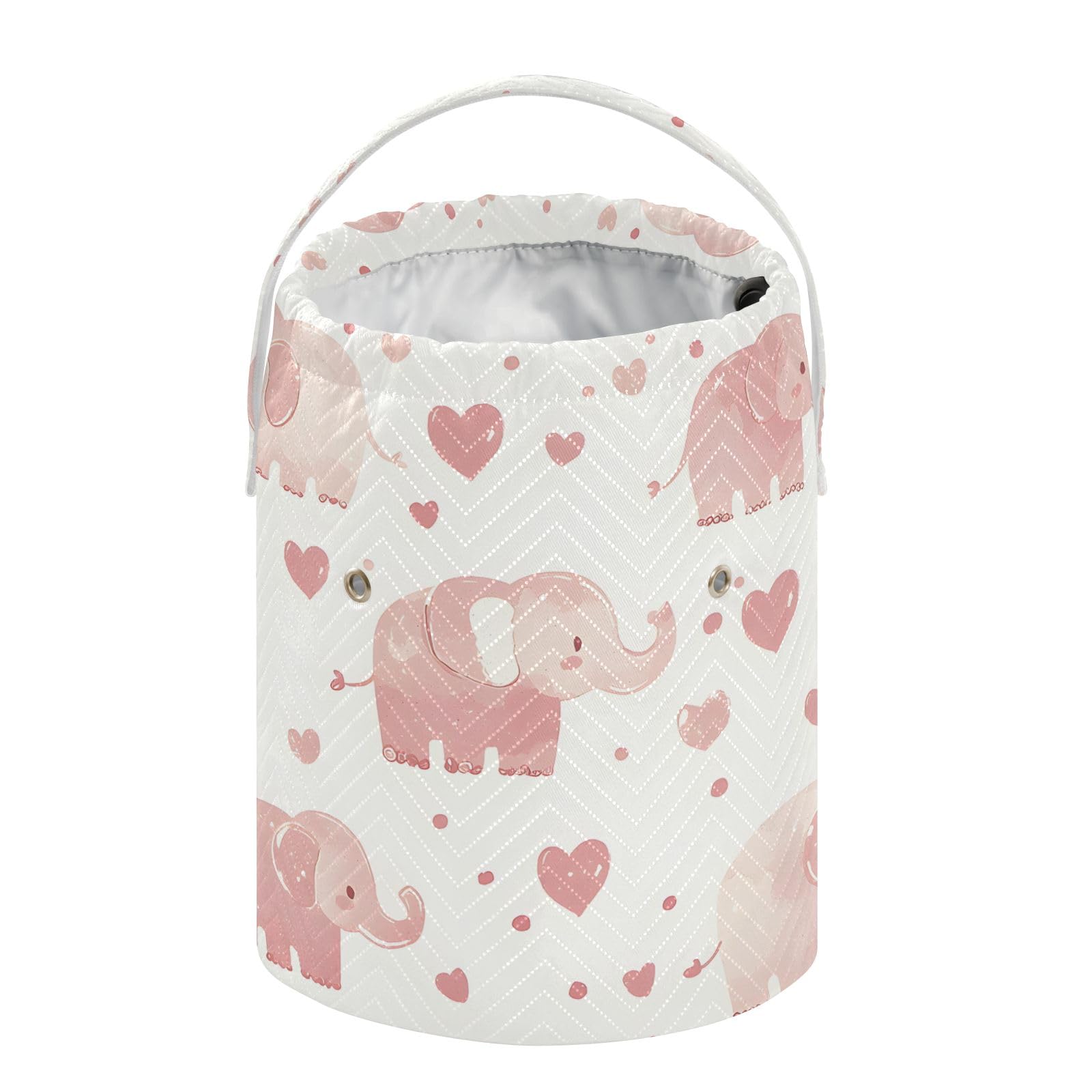 Yarn Storage Bag Small Crochet Bag Knitting Bag Organizer Elephant Heart Cute Yarn Bags for Crocheting Basket