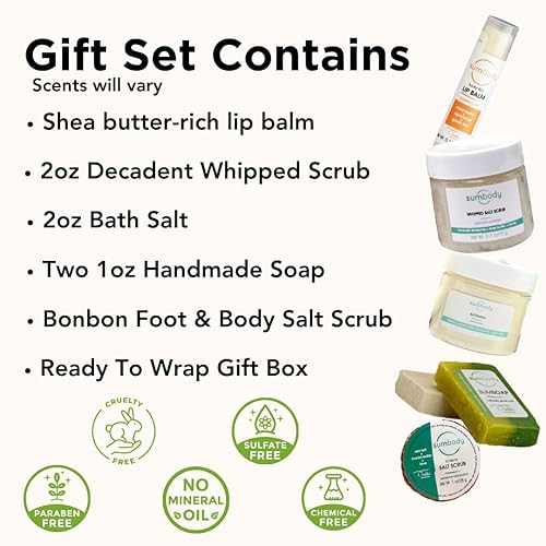 Miniatura 4 de Sumbody Juego de regalo de cuidado personal hecho en Estados Unidos (6 piezas) para hombres, mujeres, adolescentes, conjunto de cuidado corporal de