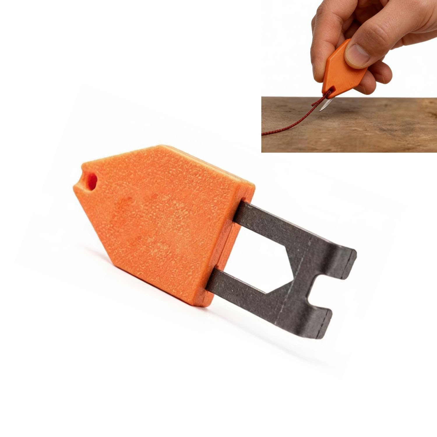 Sinlay Rope Anchor Hook, One-Handed Quick Install Carpentry Line Tool, Portable Chalk Line Anchor Hook Tool & Anti-Tangle Cord Fastener, For Woodworking, Construction, Roofing & Home Renovation