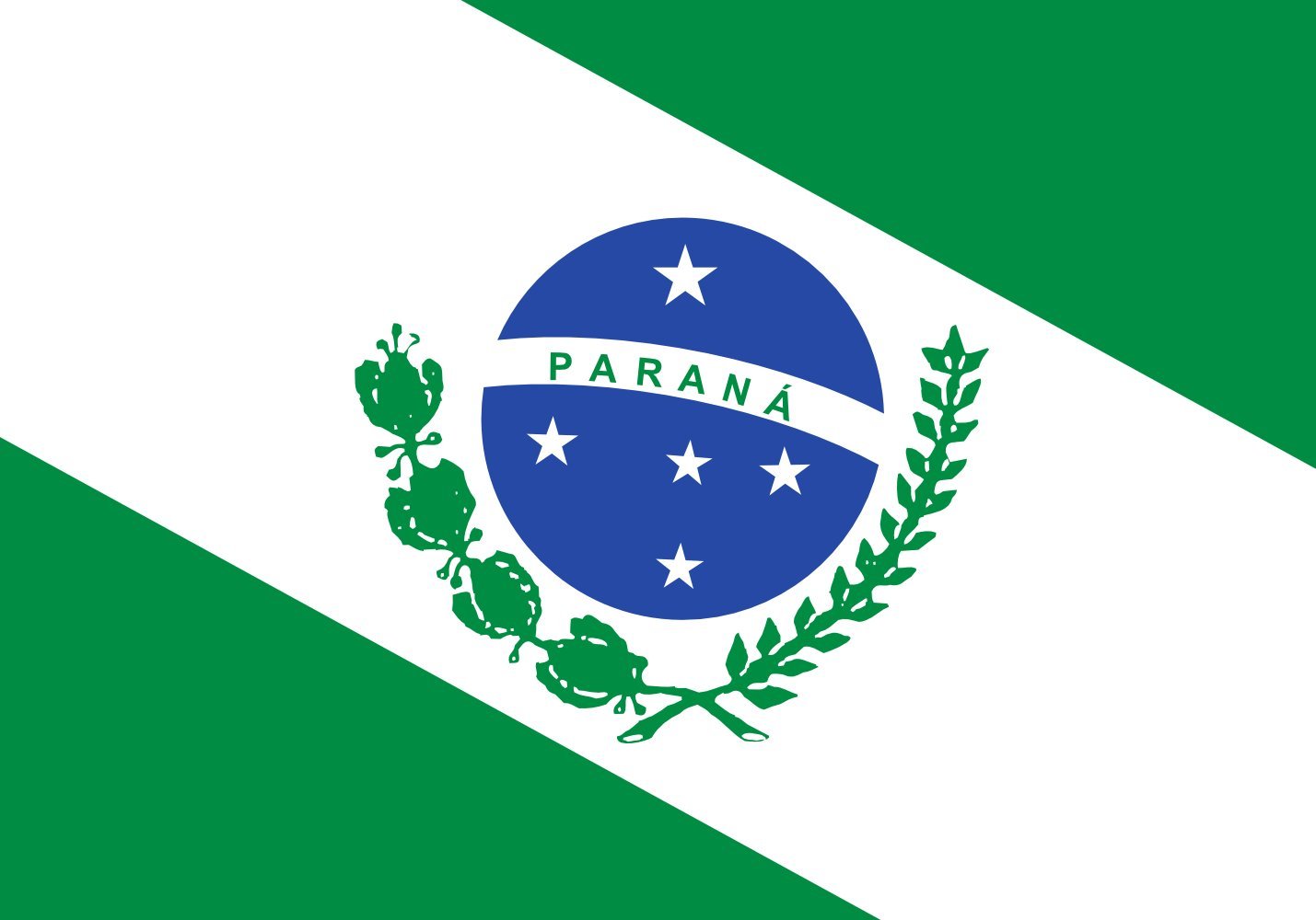 Drapeau paysage Medium Paraná 0.96m² aux finitions haute résistance