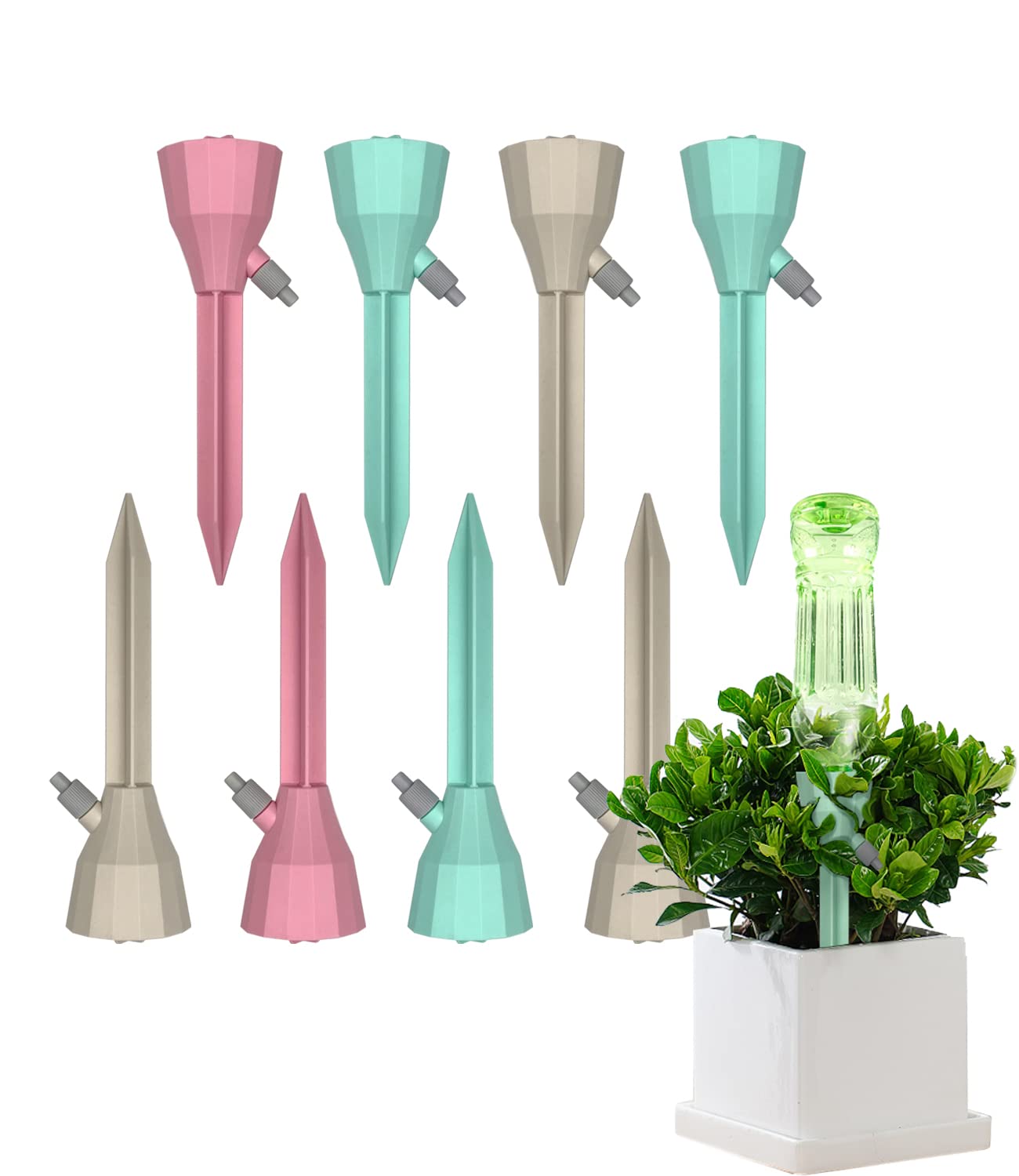 4Pcs Self Watering System For Plants While Away On Vacation