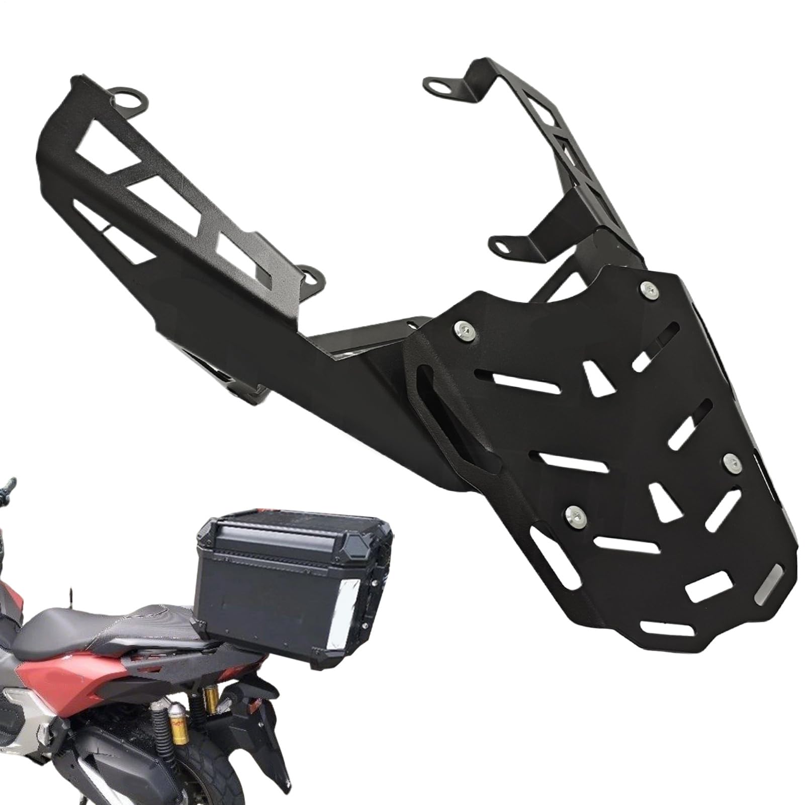 Porta Bagagli Posteriori, Supporto Per Mensole Leggero | Soluzione Di Archiviazione Powersports Per Giovani Ciclisti, Smorzamento Delle Vibrazioni E Dipendenti, Pendolari Quotidiani E Lunghe Avventu