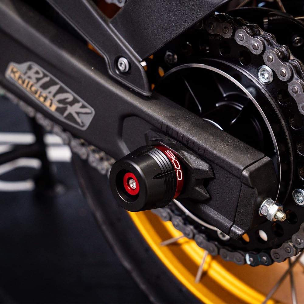 Motocicleta deslizador de rueda adecuado para Z900 SE RS Z900SE Z900RS 2019-2025 Delantero Trasero Rueda Tenedor Eje Deslizador Crash Protector Z 900 rs se 2024 2023 Protector de rueda (Rojo)