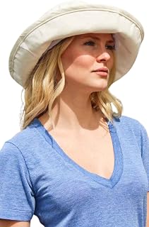Oversized Womens Bucket Hat for Summer UV Protection Fashionable Travel Sun Hat Breathable Foldable Packable Hat Wide Brim