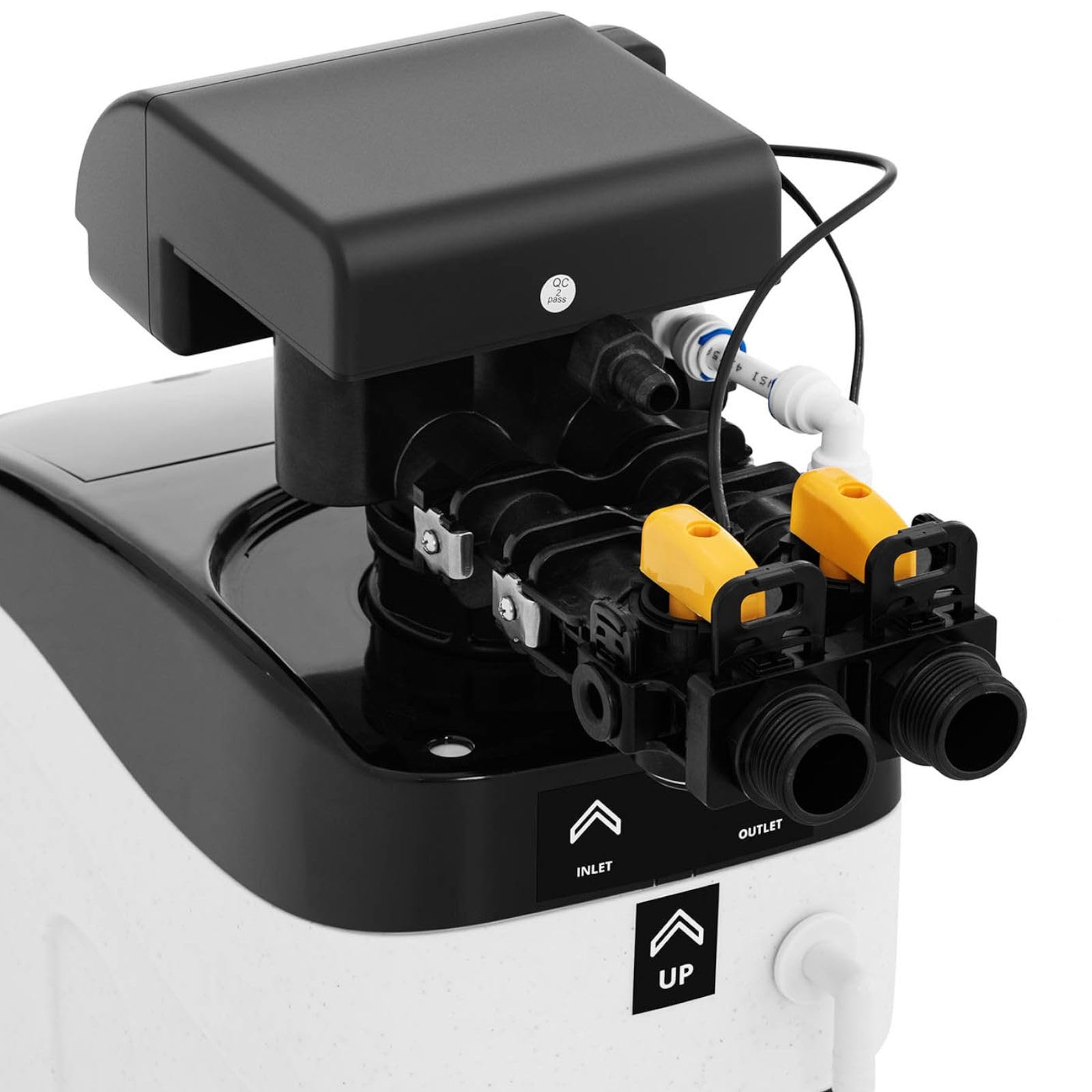 Adoucisseur D'Eau Eau Système Anti Calcaire Au Sel Ionique UNI_WATERSOFTENER_500 (1 à 4 Personnes, 1,7-3,1 m³/h, 1,5-5,0 bars, 5 l Résine, 10 kg Sel)