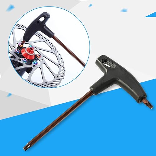 Miniatura 7 de VGEBY1 Llave de disco de freno de bicicleta, 1 llave de desplazamiento T25 para herramienta de reparación de bicicletas