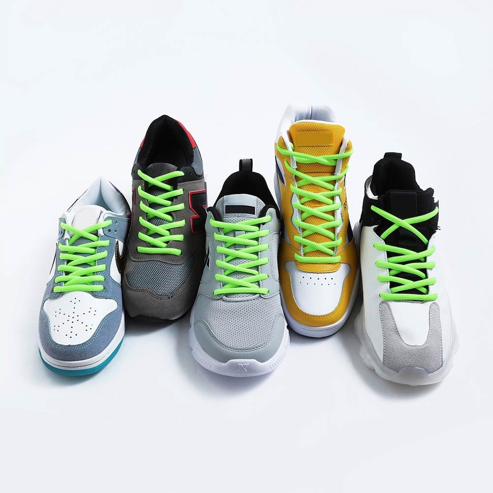 VSUDO Cordones de Zapatos Deportivos Ovalados para Zapatillas, Cordones para Zapatillas de Baloncesto, Cordones Zapatos Deportivas, Deportivas Zapatos Cordones para Hombre o Mujer — view 5
